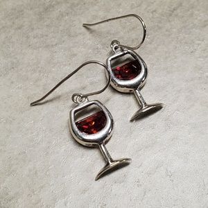 Silpada Wine Glass Earrings
